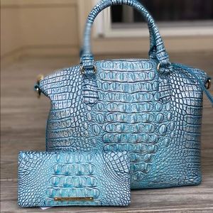 Brahmin Duxbury ArcticBlue and matching wallet
